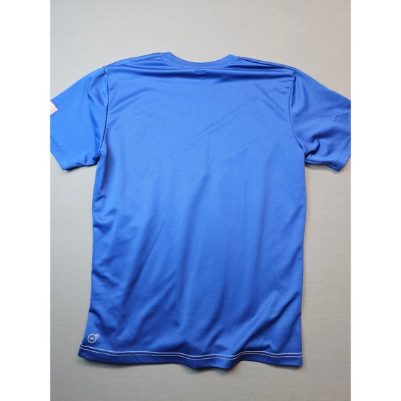 Puma USA Olympic Athletic Soccer Performance T Shirt Men's Large Red White Blue - Picture 4 of 5